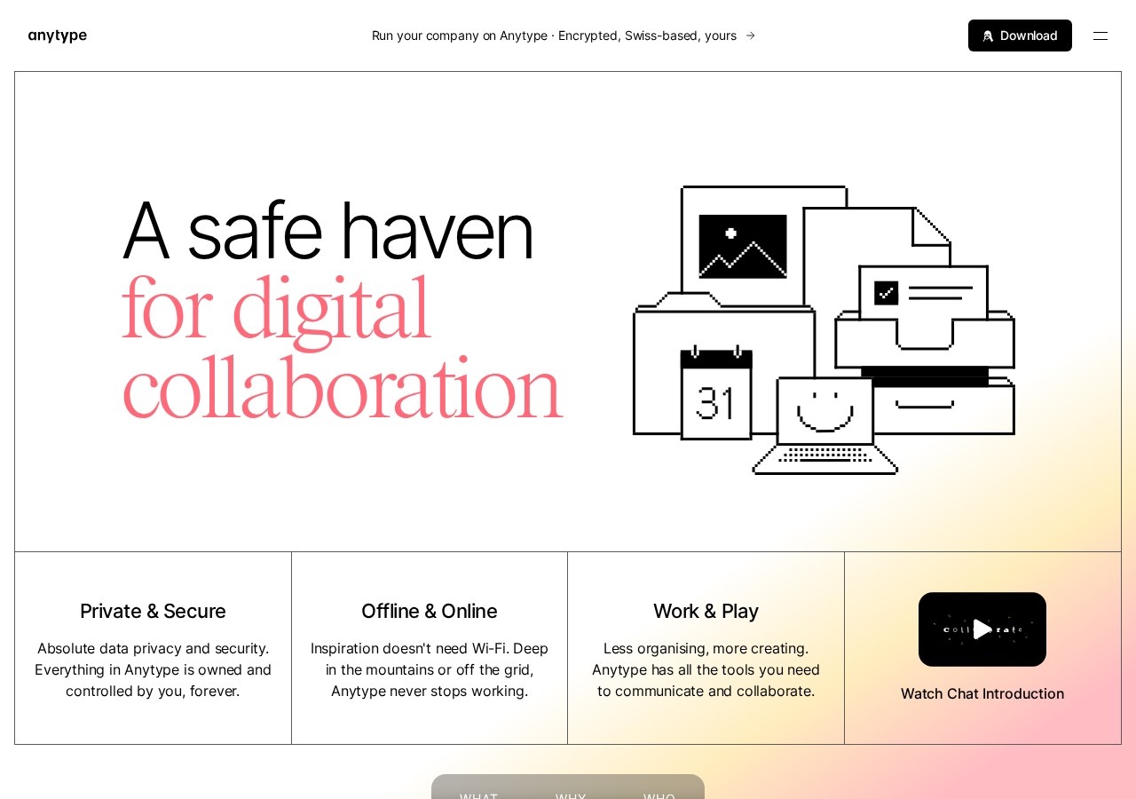Anytype screenshot 1